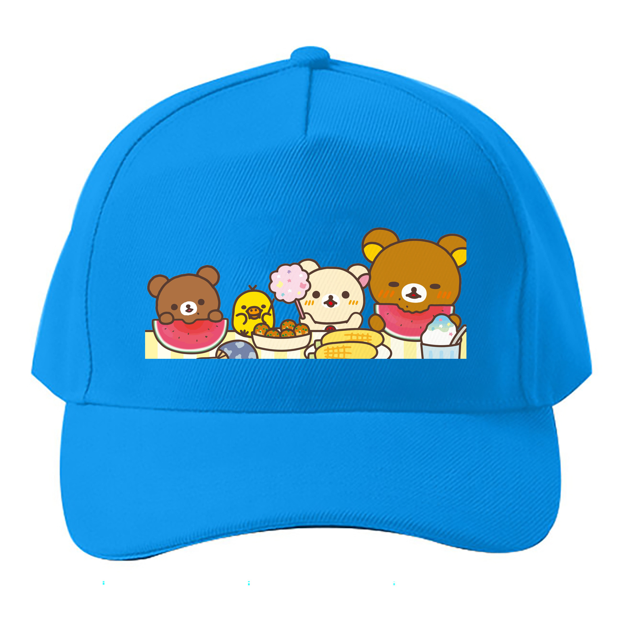 （画像用） リラックマ リラックマ キイロイトリ Rilakkuma Korilakkuma Kiiroitori ベースボールキャップ 綿100％ 男女兼用 帽子 スポーツ
